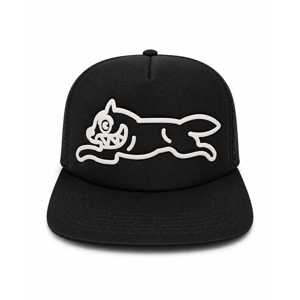 ICECREAM Running Dog Trucker Hat Black Mesh Snapback Pharrell BBC Adjustable